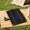 Portable Monocrystalline Type C Solar Board, 6W 5V PET Laminated Design With Tie-On Eyelets for Emergency Reserve Energy and Daily Carry