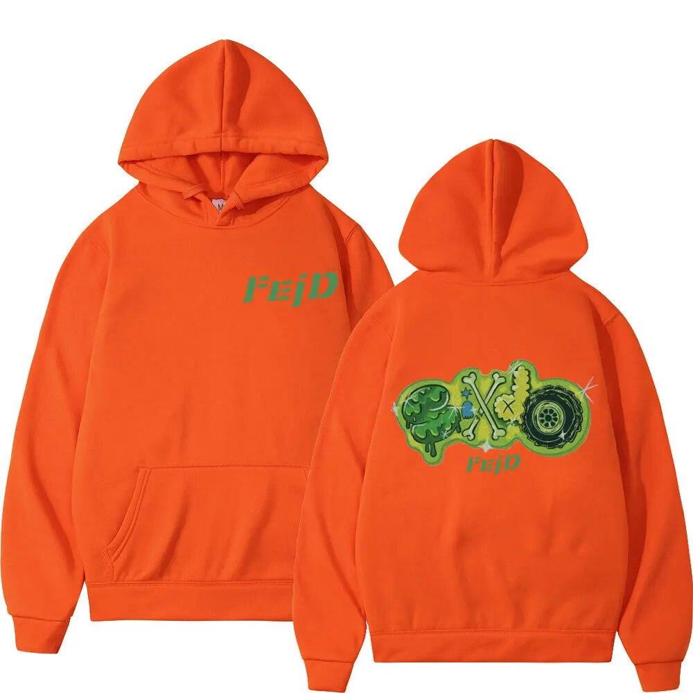 2023 Feid Ferxxo Tour Print Hoodie Autumn Winter Hip Hop Vintage Oversized Sweatshirts Unisex Women Fashion Casual Fleece Hoodies