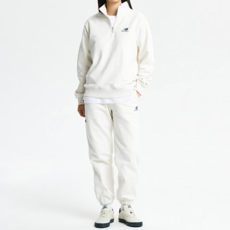 New Balance Half Club New Balance New Balance Common Team Stacked Brushed Half Zip Up