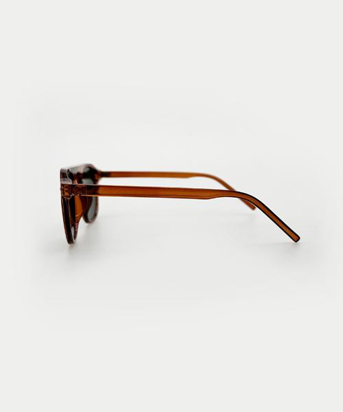 KOLEAT Women Layered Horn-Rimmed Brown/Black Big Round Uv Protection Tinted Sunglasses [Brcbb]