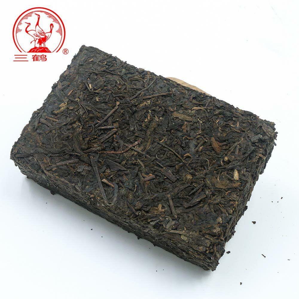 2014 Three Cranes Sanhe Liu Pao Tea 3208 Golden Flower Dark Tea China Tea 400g