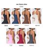 European Solid Color Criss-Cross Back Sports Bra for Running, Fitness, and Yoga