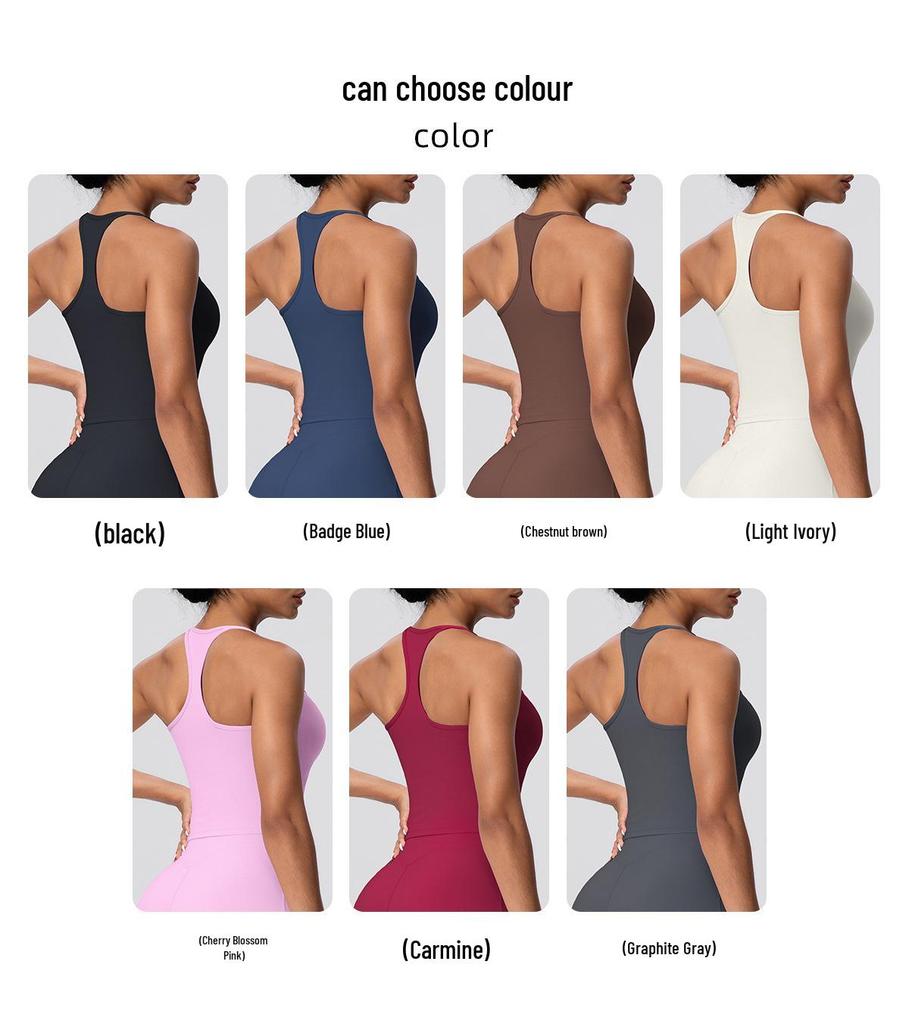 European Solid Color Criss-Cross Back Sports Bra for Running, Fitness, and Yoga