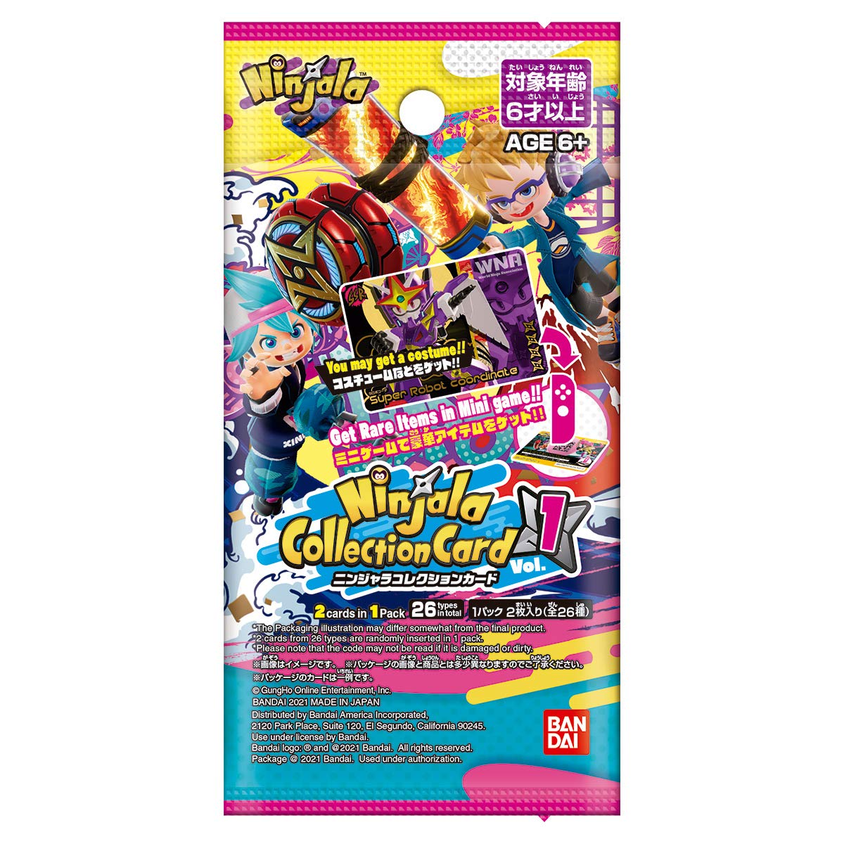 

Карточка коллекции Ninjala Vol.1(BOX)