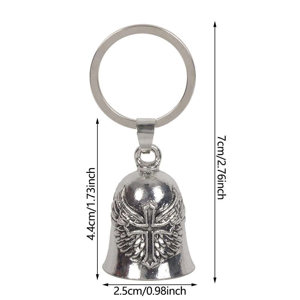 Retro Feather Riding Bell Guardian Motorcycle Biker Riding Bell Motorcycle Decoration Accessories for Biker Riders Bicycle Valentine Gift