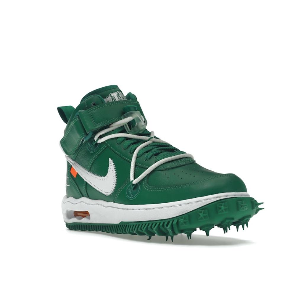 Off-White x Nike Air Force 1 Mid SP Kožené Borově zelené Unisex Tenisky DR0500-300
