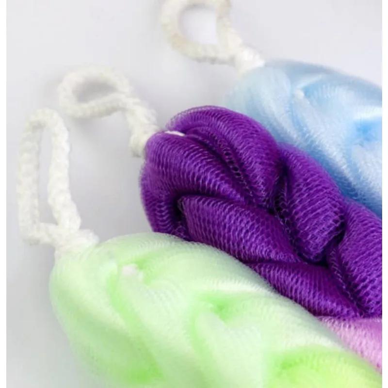 Bath Brush Body Scrub Back Scrubber Washcloth Mesh Shower Loofahs Bath Body Massage Brush Bathroom Anti-Cellulite Sponges Brush