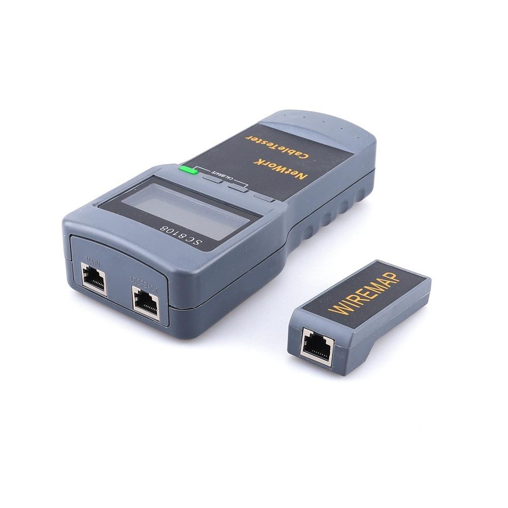 Kabeltester, Nettverk LAN Lengde Telefonkabel Lokasjonstester Måler Måling, SC8108 RJ45, Batteridrevet (Ikke inkludert)