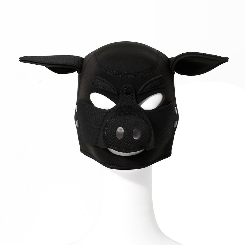 Sex Toys For Couples Men Gay New Party Pig Masks Play Pink Pig Hood Mask BDSM Bondage Soft Padded Pig Slave Role Play Cosplay