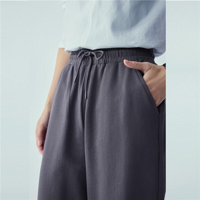 Giordano Women's Pure Cotton Loose Fit Drawstring Jogger Sweatpants