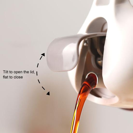 Sticlă de ulei de 300 ml/600 ml, transparentă, multifuncțională, materiale de calitate alimentară, oțet de ulei, sticlă de depozitare pentru bucătărie