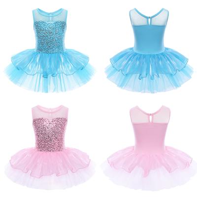 Vestido De Baile niñas Niños Disfraz Ballet Gimnasia Leotardo Tutú De Baile lírico
