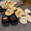 Ciabatte estive semplici da donna, pantofole morbide da casa da uomo, sandali antiscivolo da bagno per coppia, scarpe comode da esterno per la spiaggia per adulti