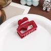 Love Square Grab Clip Premium Sense Acetic Acid Hairpin Simple Versatile Ponytail Clip Back Head Shark Clip Hair Accessories