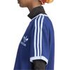 adidas T-shirt da donna a maniche corte con scollo rotondo e tre strisce, tinta unita, Originals, Blu IR7465