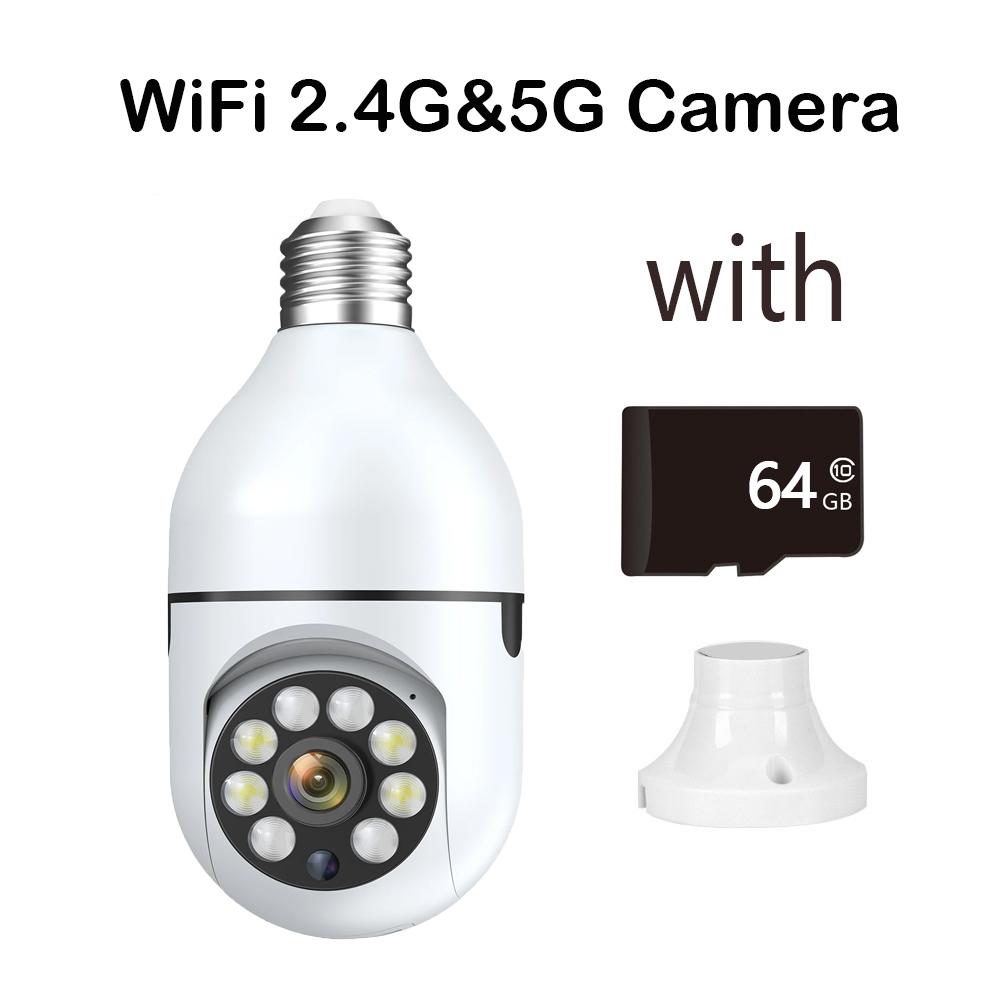 Kamera monitorująca Wifi E27 Bulb Smart Home 3MP 4X Zoom cyfrowy AI Human Detect Indoor Full Color Night Vision Security Cameras