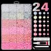 Premium Resin Nail Art Gems Pearls Style Flat Back Rhinestones For Professional Or Home Manicure Flatback Gems