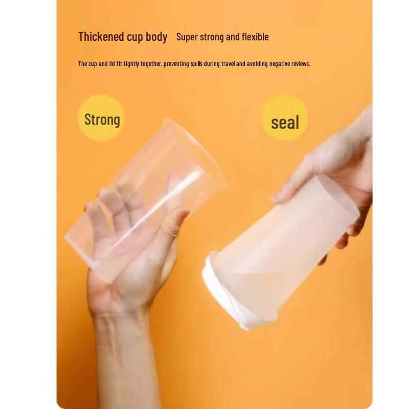 Xingduo Transparent Disposable Plastic Cups with Lids