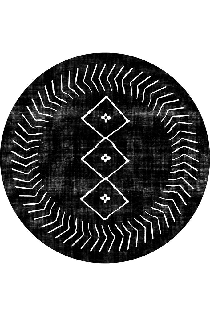 Eliana Home Washable Round Printed Carpet LNA7305-HT572