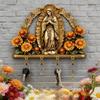 Wood Hook Wall Mounted Hardware Included Large Capacity Decorative Storage Solution