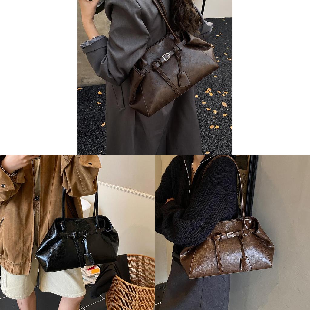 Vintage Style Womens Crossbody Bag Crafted From Pu With Zippered Inner Storage
