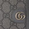 Gucci Ophidia Logo Canvas And Leather Trim Card Holder Wallet Men Wallets Gray 597609-UULBN-1244