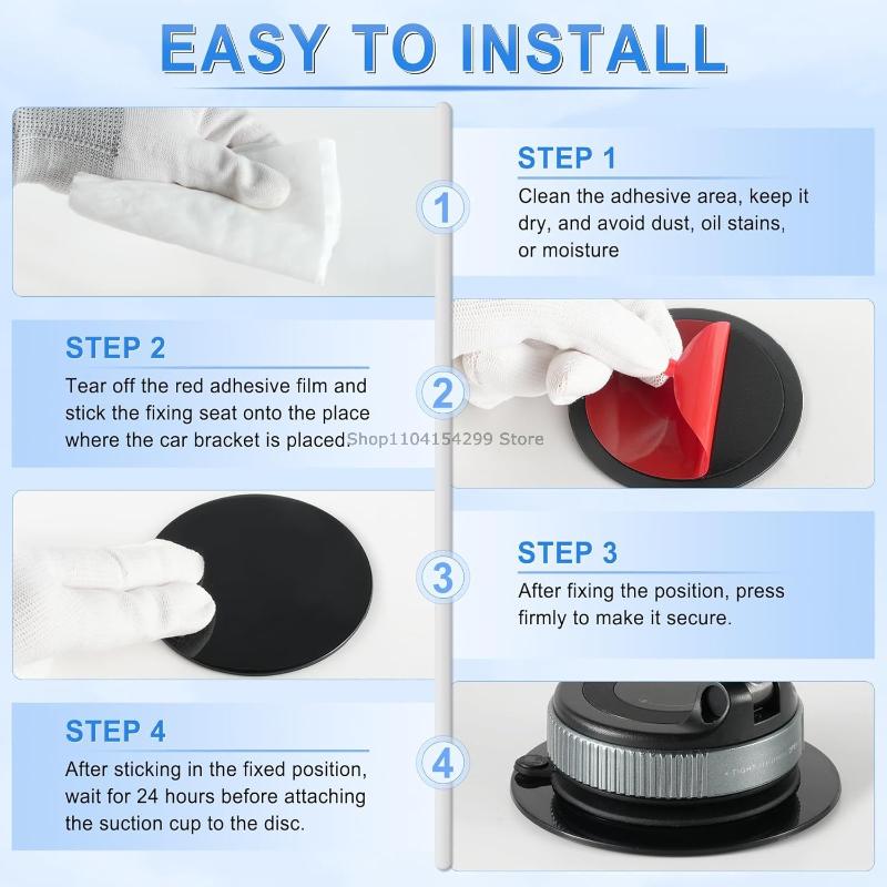 Universal Car Suction Cup Adhesive Sticker Dashboard Mount Base Car Phone Holder Stand Bracket Car Sticker High Temperature