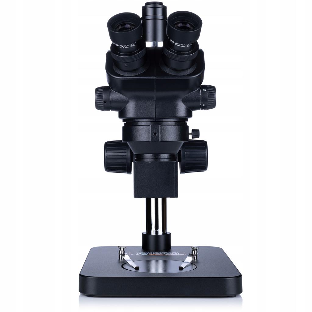 Rosfix Mikroskop Trinokularowy 7–45x Z Kamerą 16MP 4K I Oświetleniem LED 56 – Zoom Optyczny | C-Mount | Inspekcja PCB | Serwis SMT