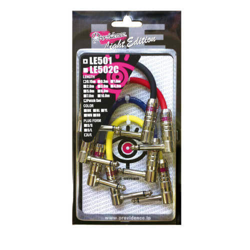 

Providence LE501 Patch Cables, 15cm, L/L Plug, Set of 4