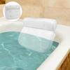 New In Non-Slip Bath Pillow With Suction Cup For Neck and Back Support Breathable 3D Mesh Bathtub Spa Head Rest Bathroom Supply
