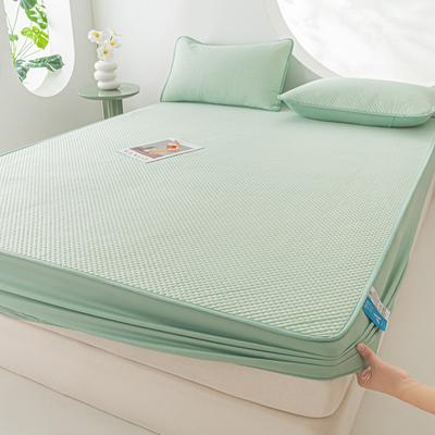 Summer Cool Ice Silk Bedspread Single A Class Mattress Protector Cover Breathable Lightweight Soft Bed Cover For Summer Comfort And Protection