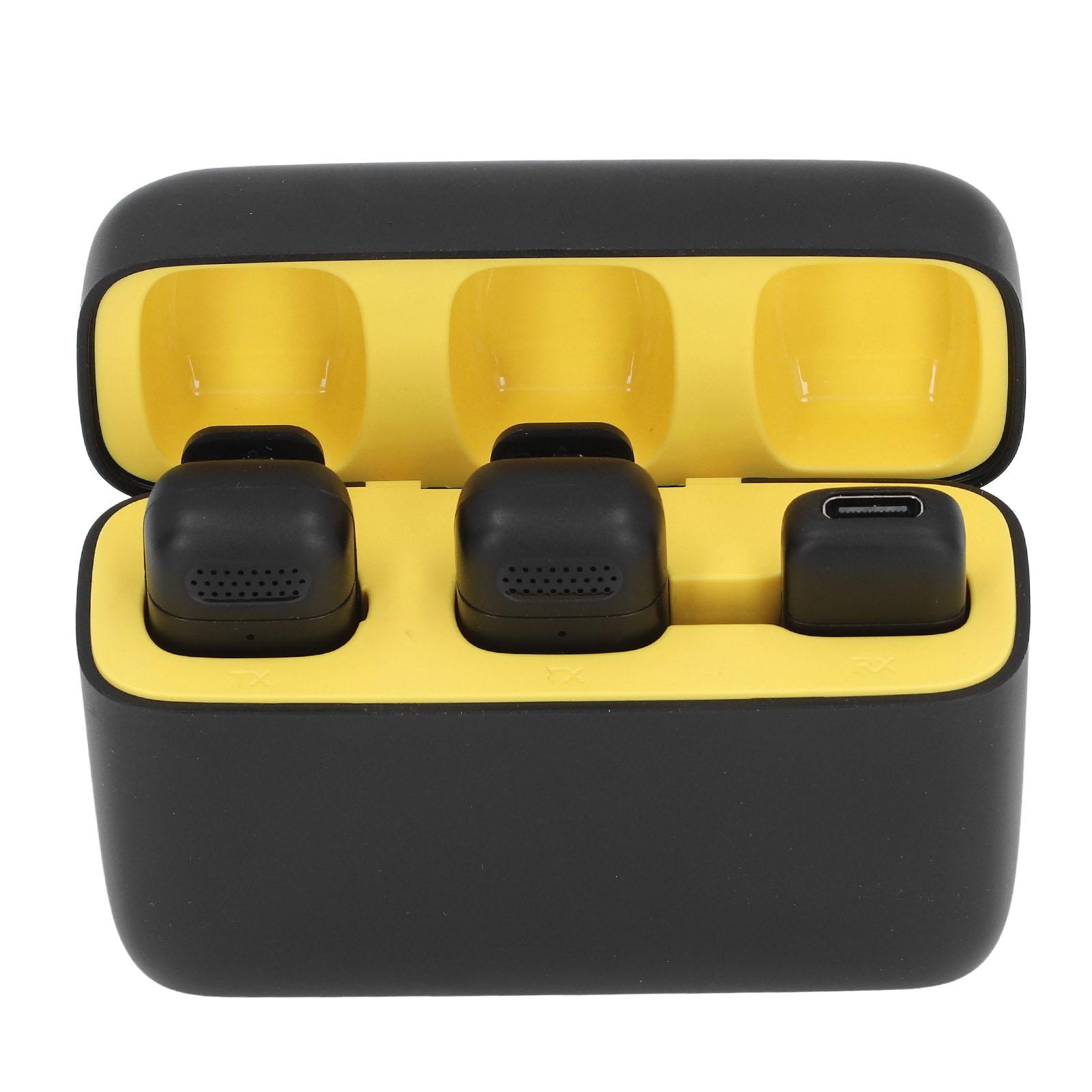 

Беспроводной петличный микрофон с шумоподавлением, срок службы батареи 12 ч, 2,4 ГГц, компактный, с креплением на лацкане