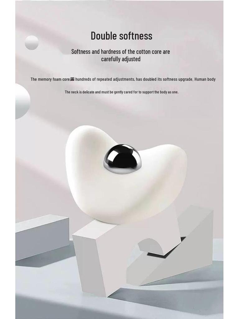 Car Neck and Lumbar Support Memory Foam Pillow Set for Headrest - High-Grade Interior Accessory