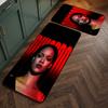 Rihanna (19) Flanell Kjøkkenteppe Mykt Sklisikkert Kjøkkengulv Løperteppe Kjøkkenteppe for Hjemmekjøkkeninnredning