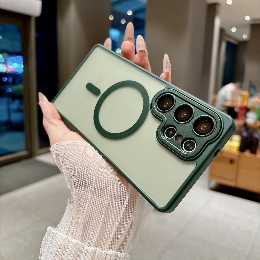 Applicable to Samsung S26Ultra mobile phone case, matte skin feel belt, lens film, magnetic suction S25PLUS anti-drop protective case