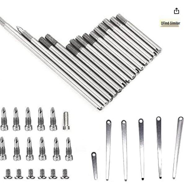 Clarinet Axis Rod Screw with Spring and Black Tube