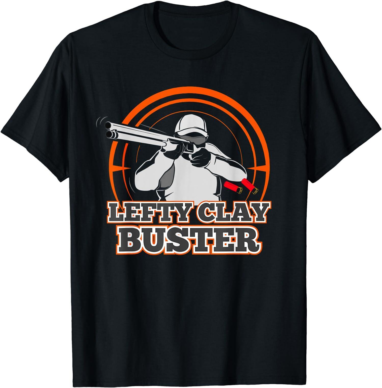 NEW LIMITED Gift Trap Shotgun Gift Lefty Clay Buster Skeet Shooting T-Shirt M