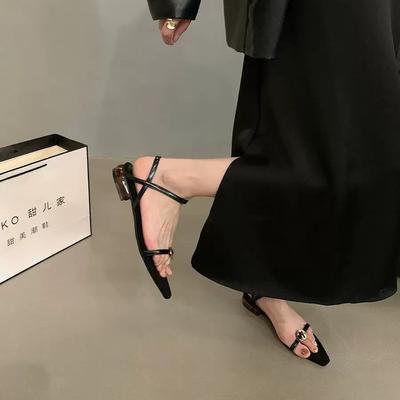 Sandalen Mode Weiche Sohle Absatz Sandalias