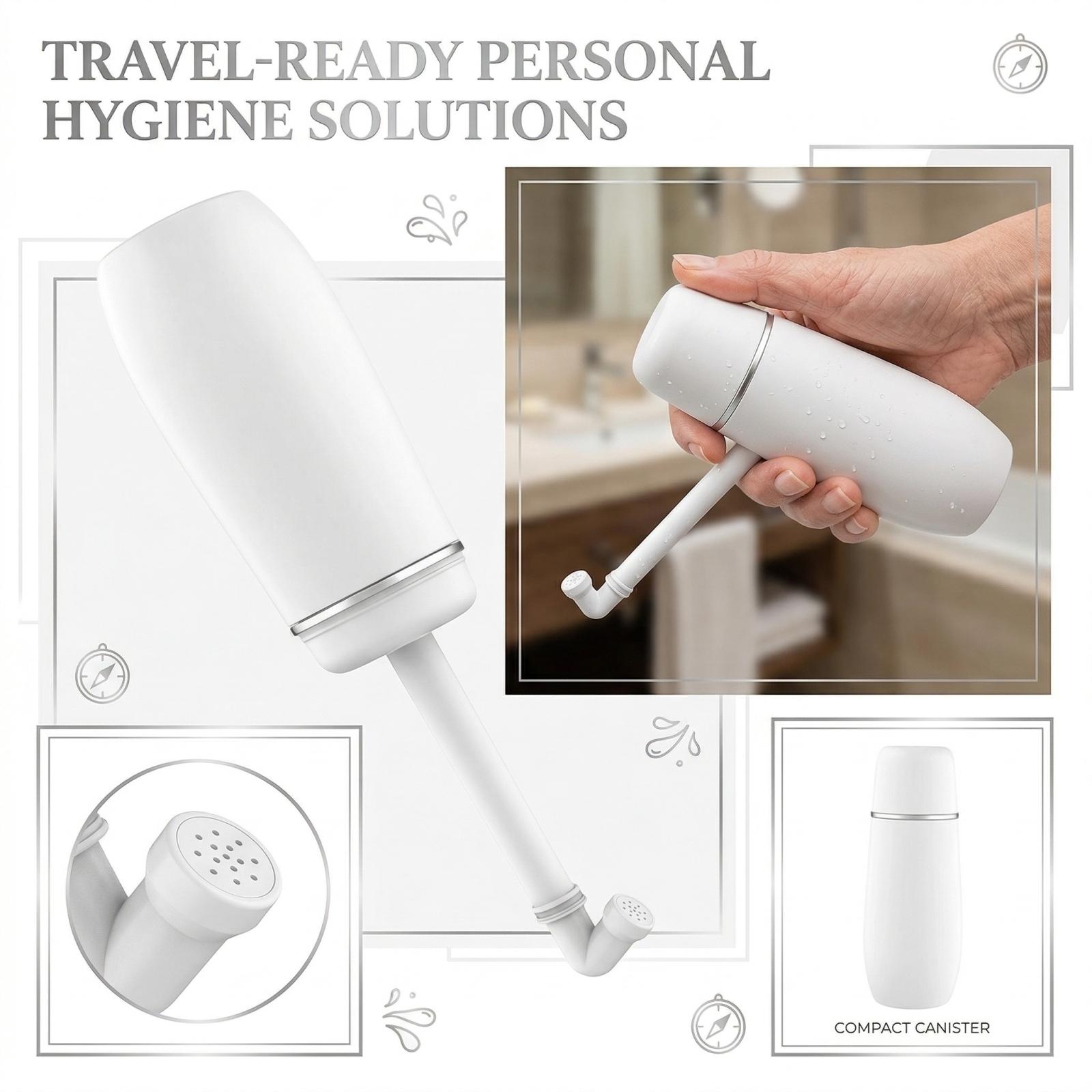 

Portable Travel Hand-Held Sitz Bath Spray One Size білий