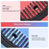 Electric Hair Brush Blue Red Light Phototherapy Rechargeable Promote Hair Growth Handheld Vibrating Scalp Massage Men Women Hair Detangling Comb