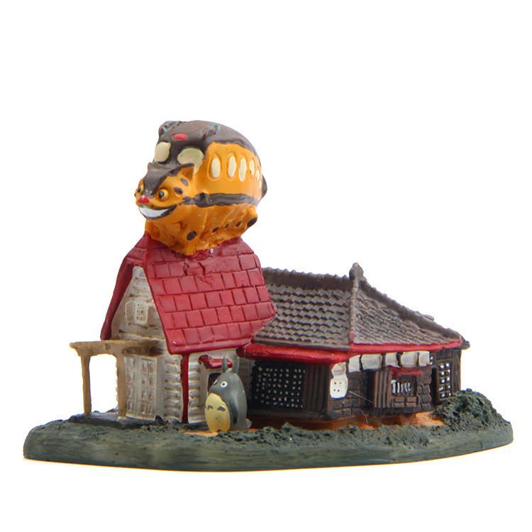 Totoro My Neighbor Bus Cat Action Figures Model Toy Micro Landscape Decoration
