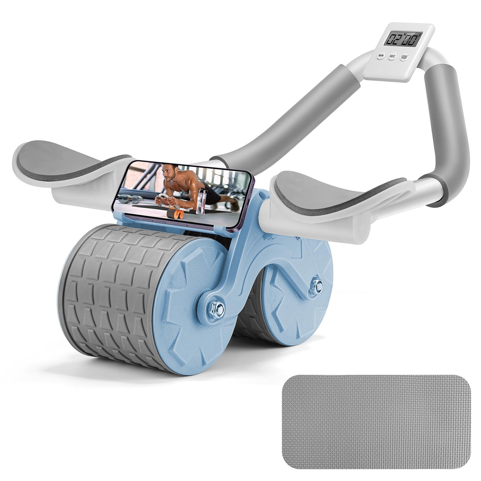 

TOMSHOO Автоматичне колесо для вправ на прес для преса з відскоком з ліктьовим пресом для тренування для основного тренажера синій