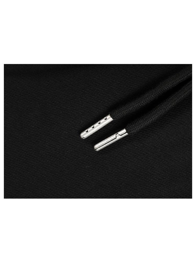 GUBIN Applique Point Sweatpants - Black