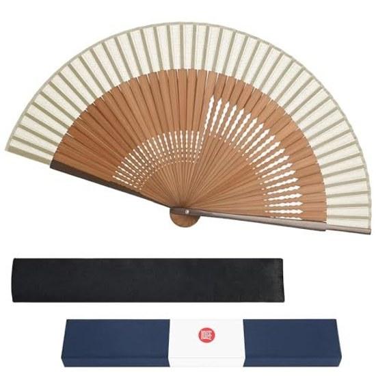 Dockii Fan Mens Durable Made Japan Lightweight Popular Gentlemans Male Bamboo High-quality Silk Stylish Ladies Gift Box Included Pouch Dance Large Day