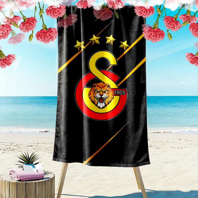 1pc Galatasaray SK Beach Towel, Outdoor Activities Perfect Summer Travel Supplies, As A Gift for Festivals