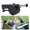 Portable Barbecue Blower Hand Crank BBQ Fan Small Manual Air Blower for Outdoor Barbecue, Camping and Hiking Picnic