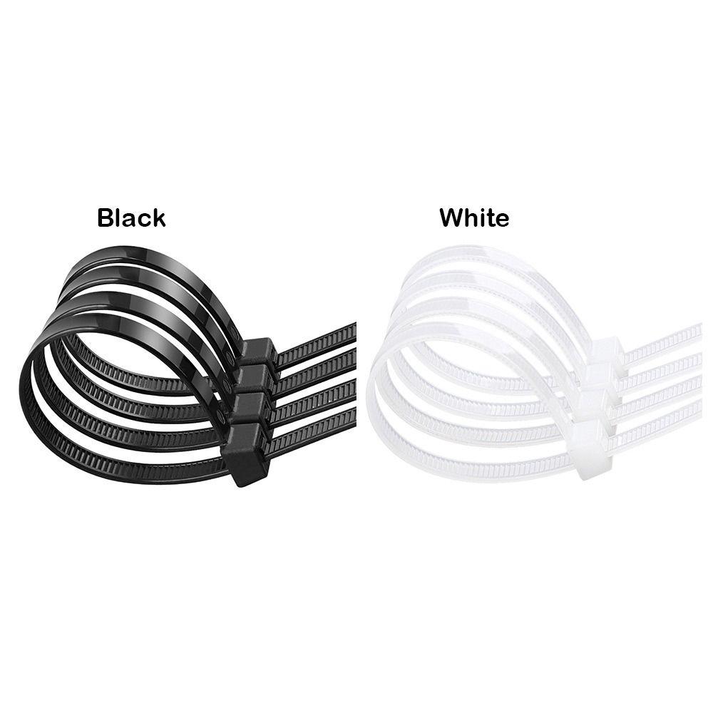 Black White Self-Locking Nylon Wire Rope Tie Self-Locking Cable Management Car Daily Repair