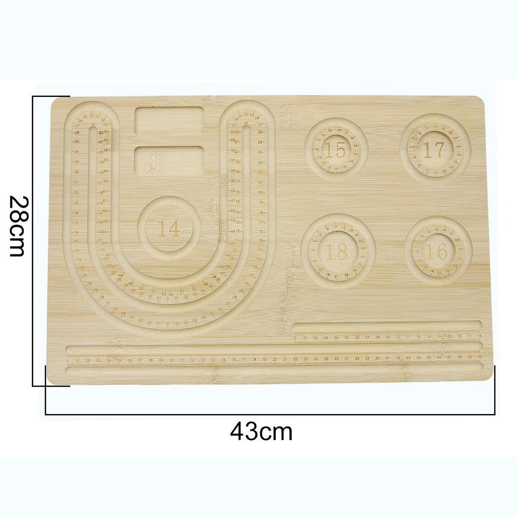 Vassoio Espositore per Gioielli con Perline in Legno di Pino Naturale - Supporto Trasparente per Braccialetti e Oggetti di Scena per Fotografia
