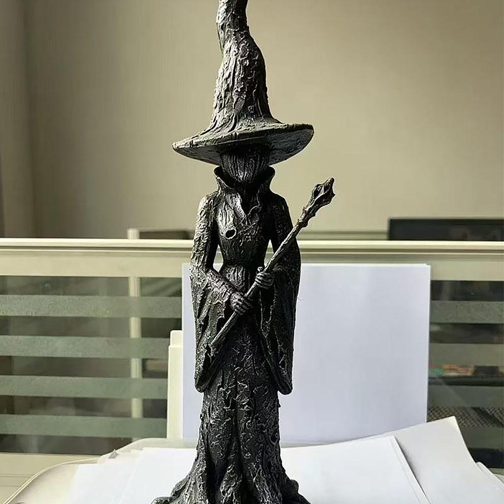 Witch Statue Resin Figurine Halloween Decor, Home Decoration Collectible