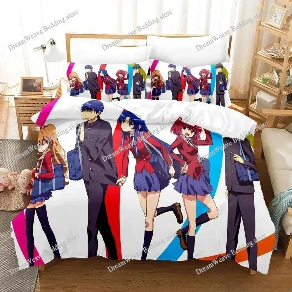 Fashion 3D Print Anime Bed Sheet Toradora Bedding Set Single Twin Full Queen King Size Bed Set Adult Kid Bedroom Duvetcover Sets